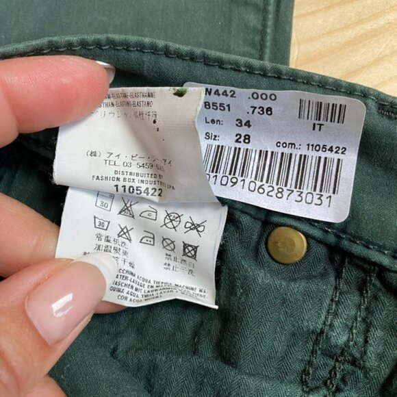 replay Jeans BNWOT 28x34 Green Bootcut - Picture 4 of 6